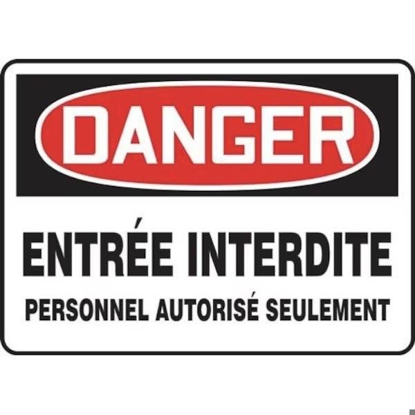 Accuform OSHA DANGER SAFETY SIGN DO NOT FRMADM157XT FRMADM157XT - main